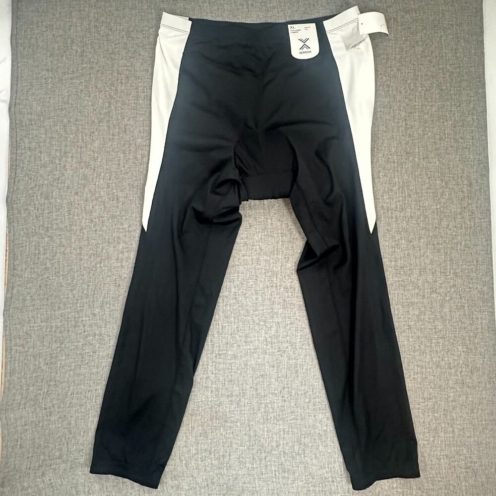 NEW! Xersion Leggings High Rise Full Length XL MSRP: $54 Black & White Biking‎